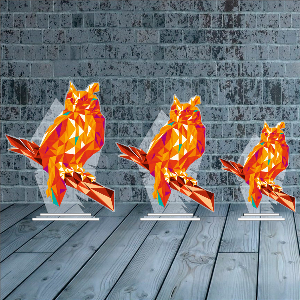 Акриловый приз СОВА 3552