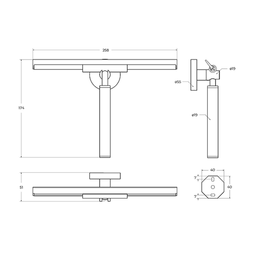 Скребок Cezares Relax RELAX-SV-IN Сатин