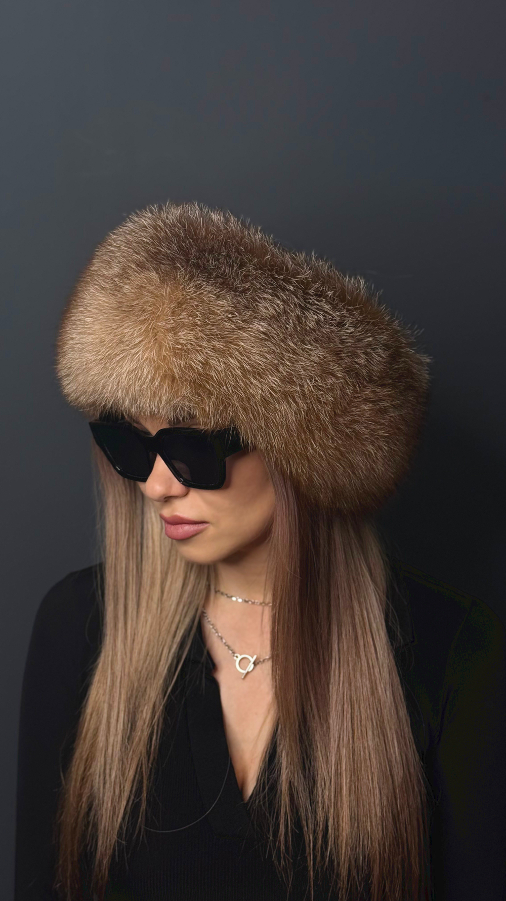 Повязка из меха Блюфрост цвет Обесцвеченный