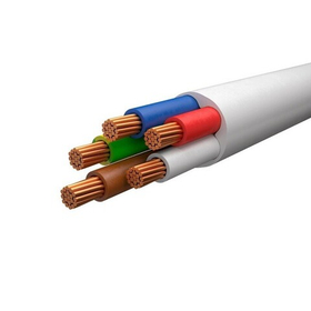 Провод ПВС 5х4 ГОСТ (100м), белый TDM SQ0118-0143