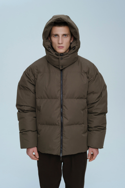 Пуховик с капюшоном | brown