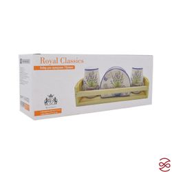 Набор для сервировки Royal Classics Прованс 3 предмета 9,8*4,4*7,3 см подставка 5*5*7,5 см