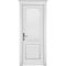 Межкомнатная дверь Фоборг массив ольхи белая глухая