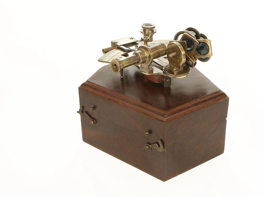 Nautical Морской секстант в деревянном футляре