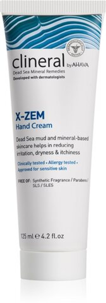 AHAVA Clineral X-ZEM - крем для рук с интенсивным действием против раздражения и зуда кожи /   125  ml  / GTIN 697045003860
