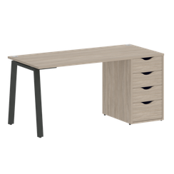 Home Office Стол письменный VR.SP-3-158.4.A Дуб Аттик/Металл Антрацит 1580*720*750