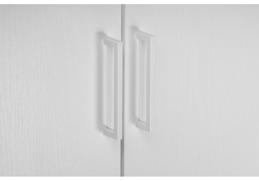 Шкаф Woodville Сантори белый текстурный