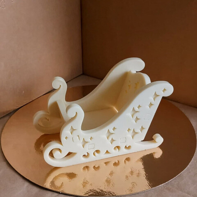 Силиконовый молд "Сани Деда Мороза" (конструктор)