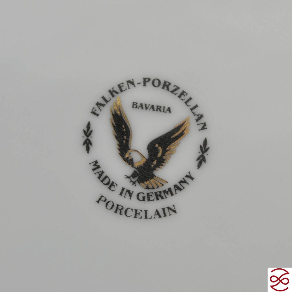 Набор тарелок Falkenporzellan Natalia seladon gold 28.5 см(6 шт)