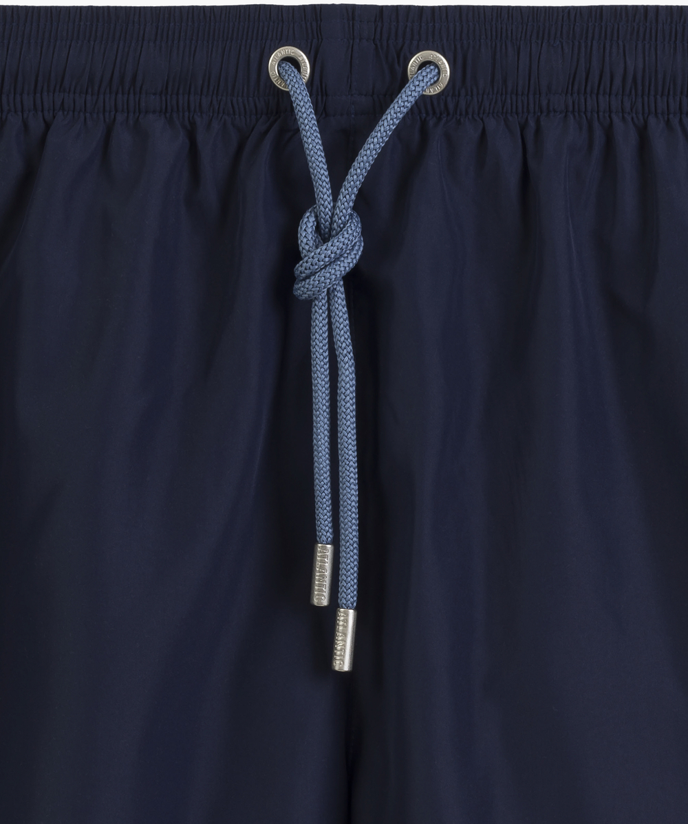 Пляжные шорты мужские Atlantic, 1 шт. в уп., полиэстер, темно-синие, KMB-223