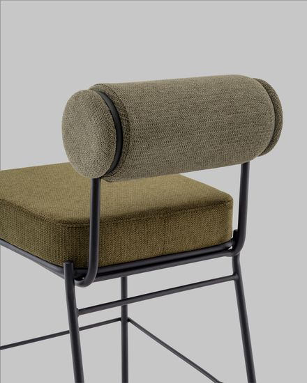 Стул полубарный Ponpoun зелёный