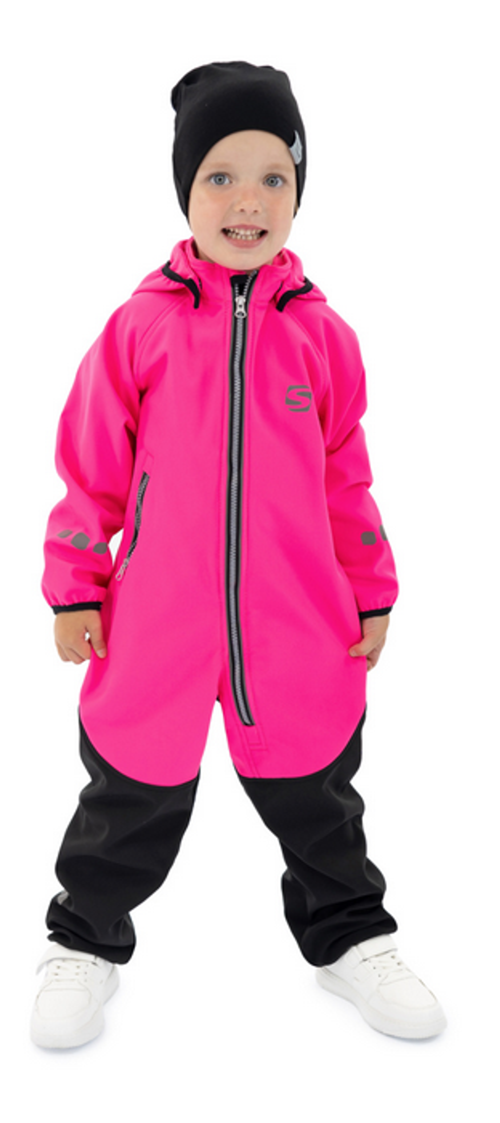 Комбинезон Softshell р.122 фуксия/ черный ( Smail)