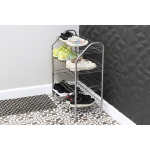 Полка для обуви, мет-л, 4 секц, 66х28х70 см, разборная, сер, Nika, ЭТ1/С