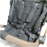 модульная коляска 3в1 Luxmom B1автолюлька+ перекидная ручка / черного цвета