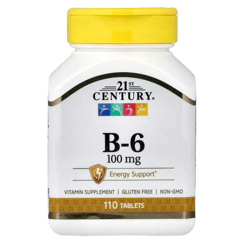 21st Century, витамин B6, 110 таблеток