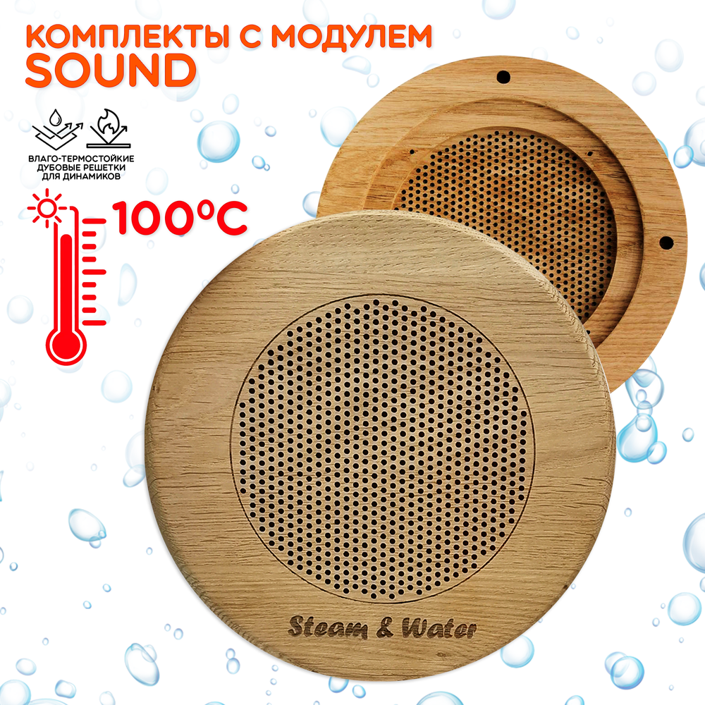 Комплект домашней акустической системы с караоке-усилителем Steam & Water SOUND SAUNA R5