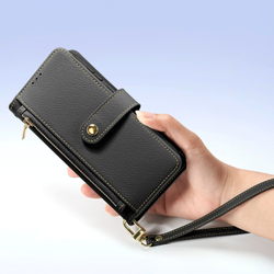 Чехол кошелек с MagSafe из TPU кожи от Dux Ducis для смартфона Samsung Galaxy S25+, серия Lawa Series Case