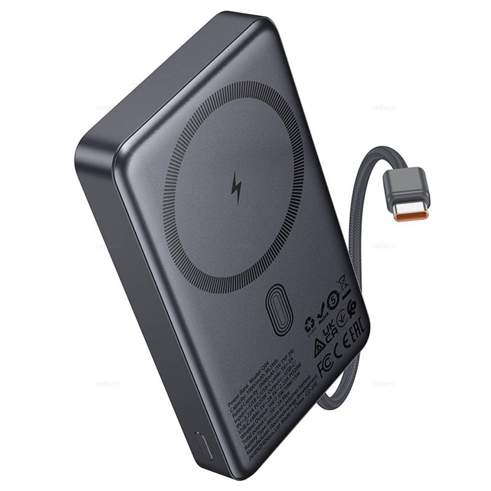 Портативный аккумулятор Hoco Q44 10000mAh PD20W (metal grey)