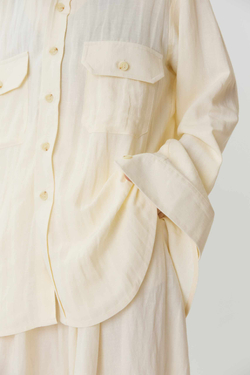 Длинные кюлоты из молочного льна