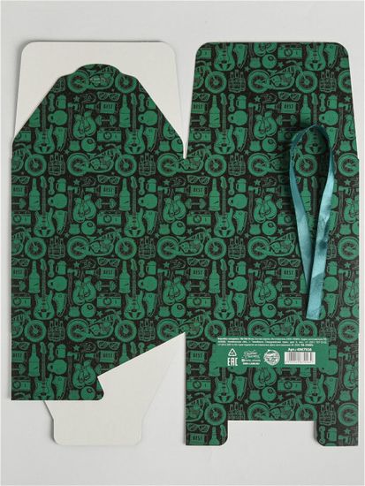 Коробка складная «Брутальность», 18 × 18 × 18 см 4967926