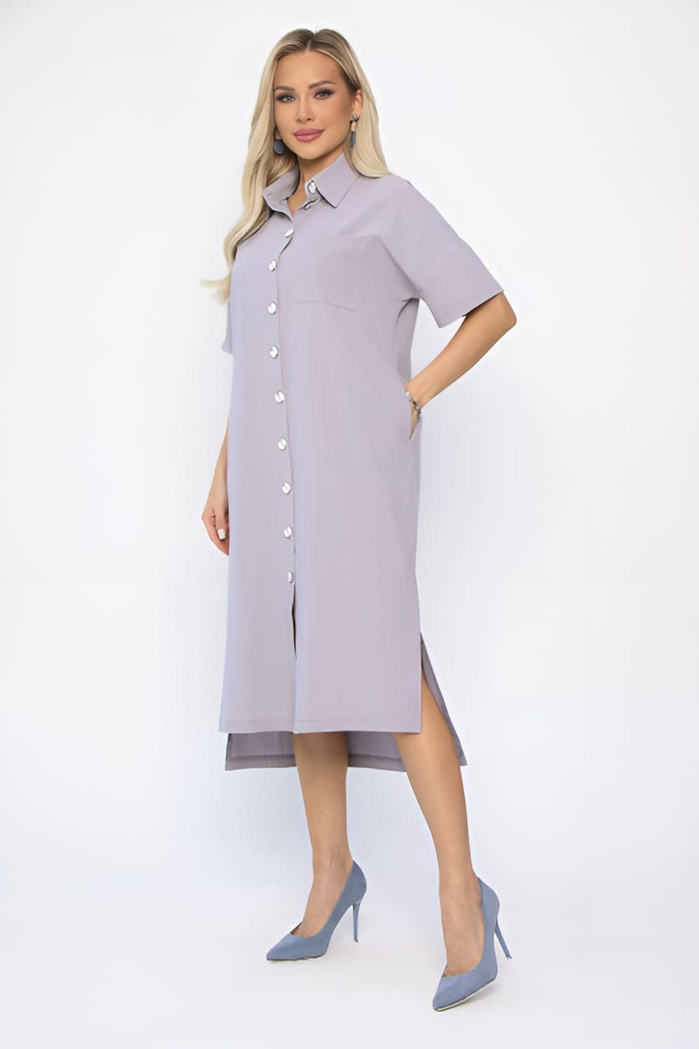 Платье Фруктовый коктейль (светло-серое) П13655-18М LT Collection