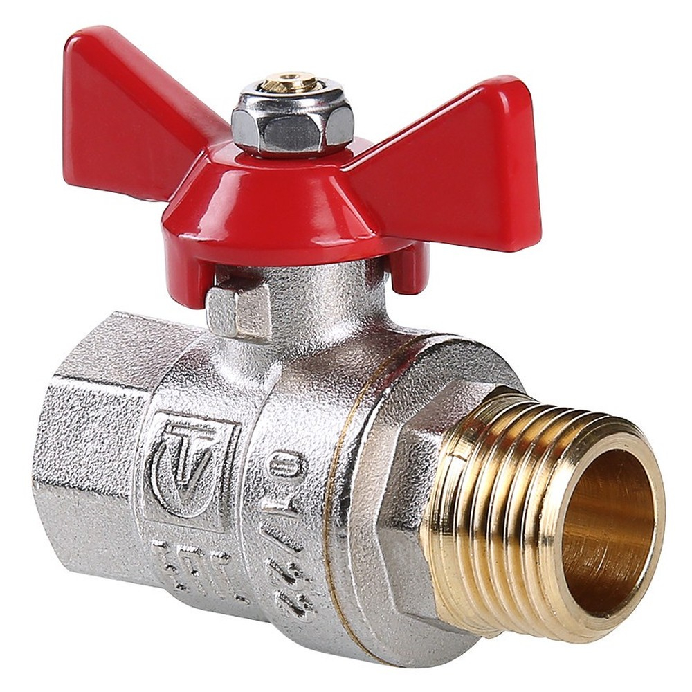 Кран шар. Valtec VT.218.N.06 BASE ВН 1" бабочка