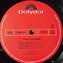 Винтажная виниловая пластинка LP Deep Purple Perfect Strangers (Japan 1984) (No Obi) Hungry Daze 25MM 0401