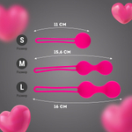 Набор вагинальных шариков для тренировки интимных мышц (Цвет: розовый)