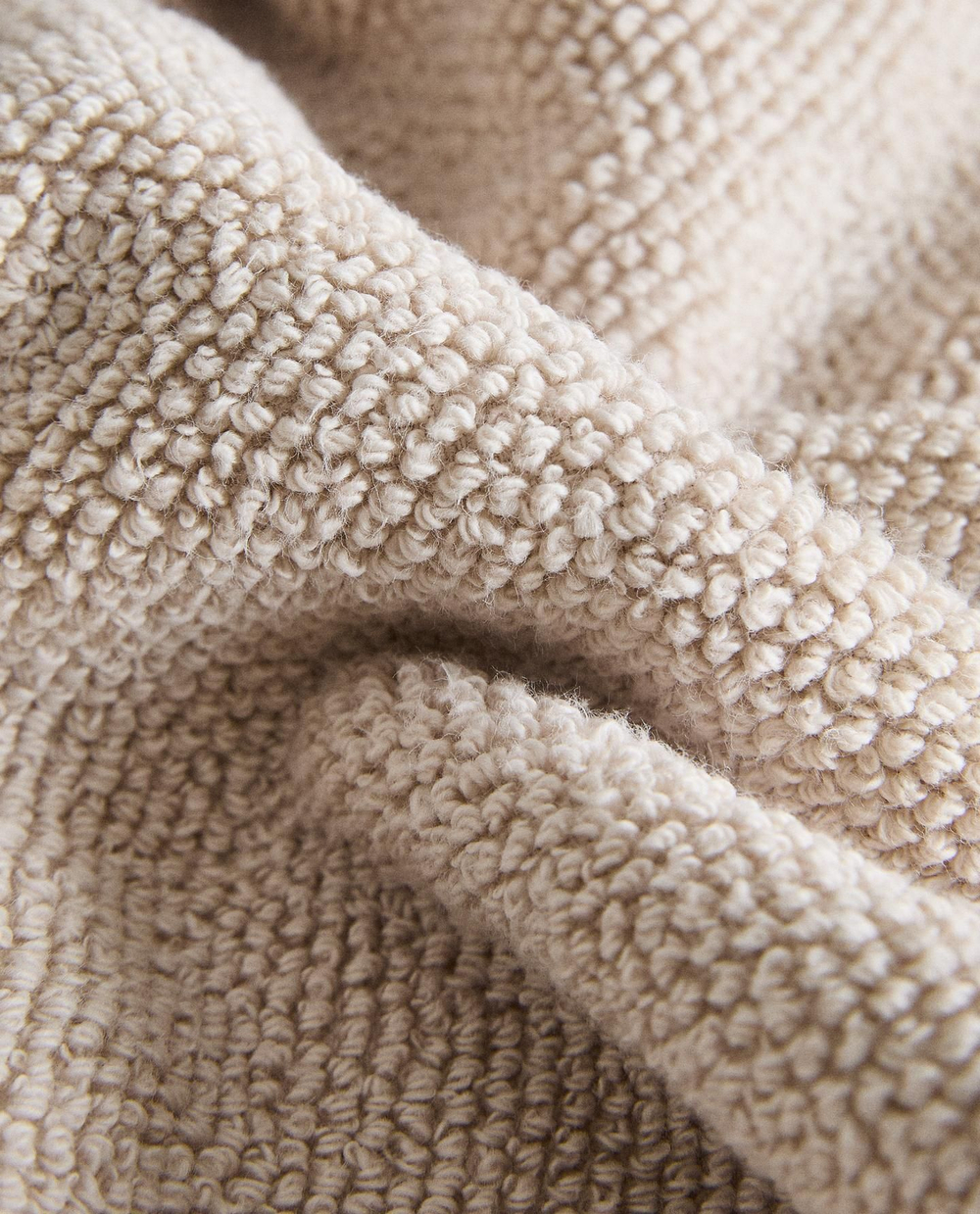 Zara Home - Набор хлопковых полотенец для рук с рисовой строчкой (комплект из 3 предметов)), бежевый, 30х30 см