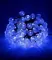 Светодиодная гирлянда шарики Пузырьки 10 м., 220V., 100 синих LED ламп 23 мм., коннектор, черный ПВХ, LTC (PCS-100B-B)