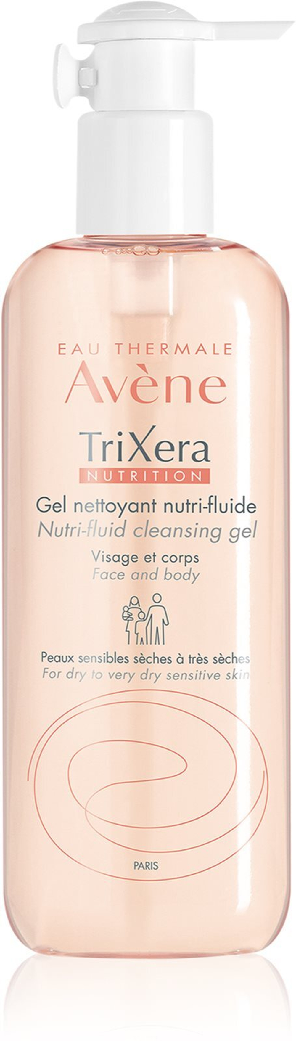 Avene TriXera Nutrition - очищающий гель для лица и тела /   500  ml  / GTIN 3282770202281