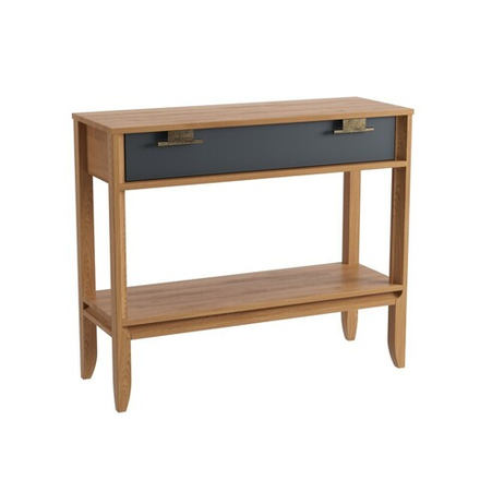 Консоль «Бридж» 1 ящик и полка браун/серый 7012