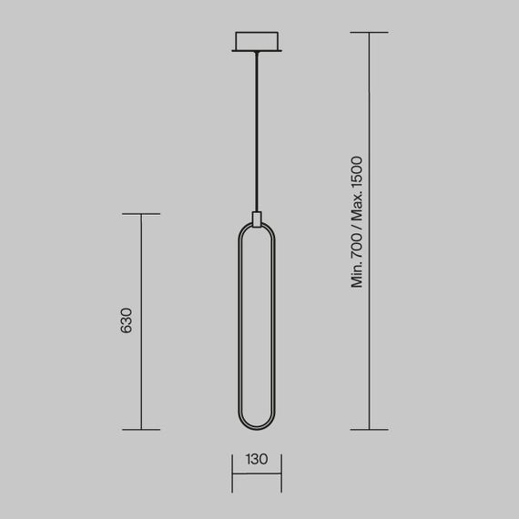 Подвесной светодиодный светильник Maytoni Chain MOD017PL-L13G