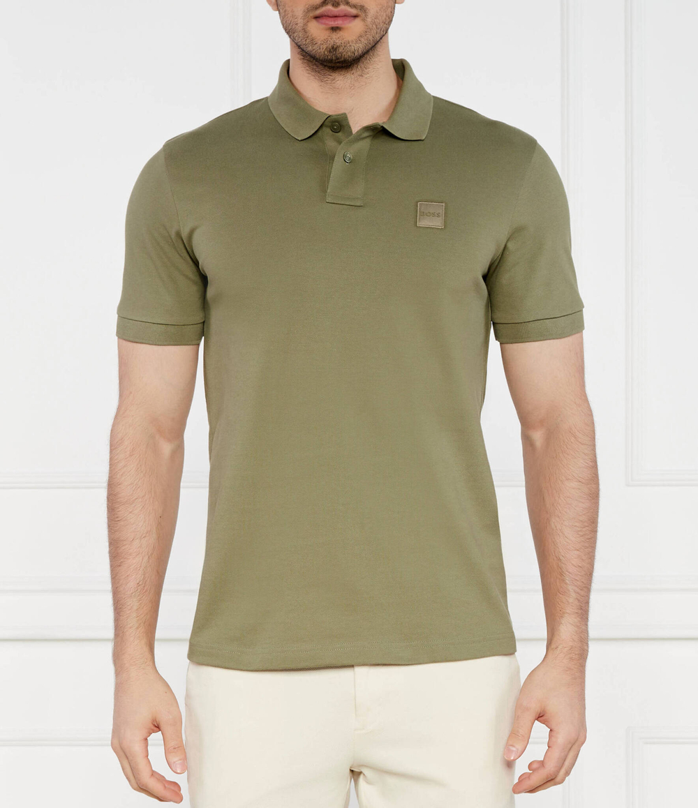 Поло Passenger BOSS ORANGE - хаки(50507803)