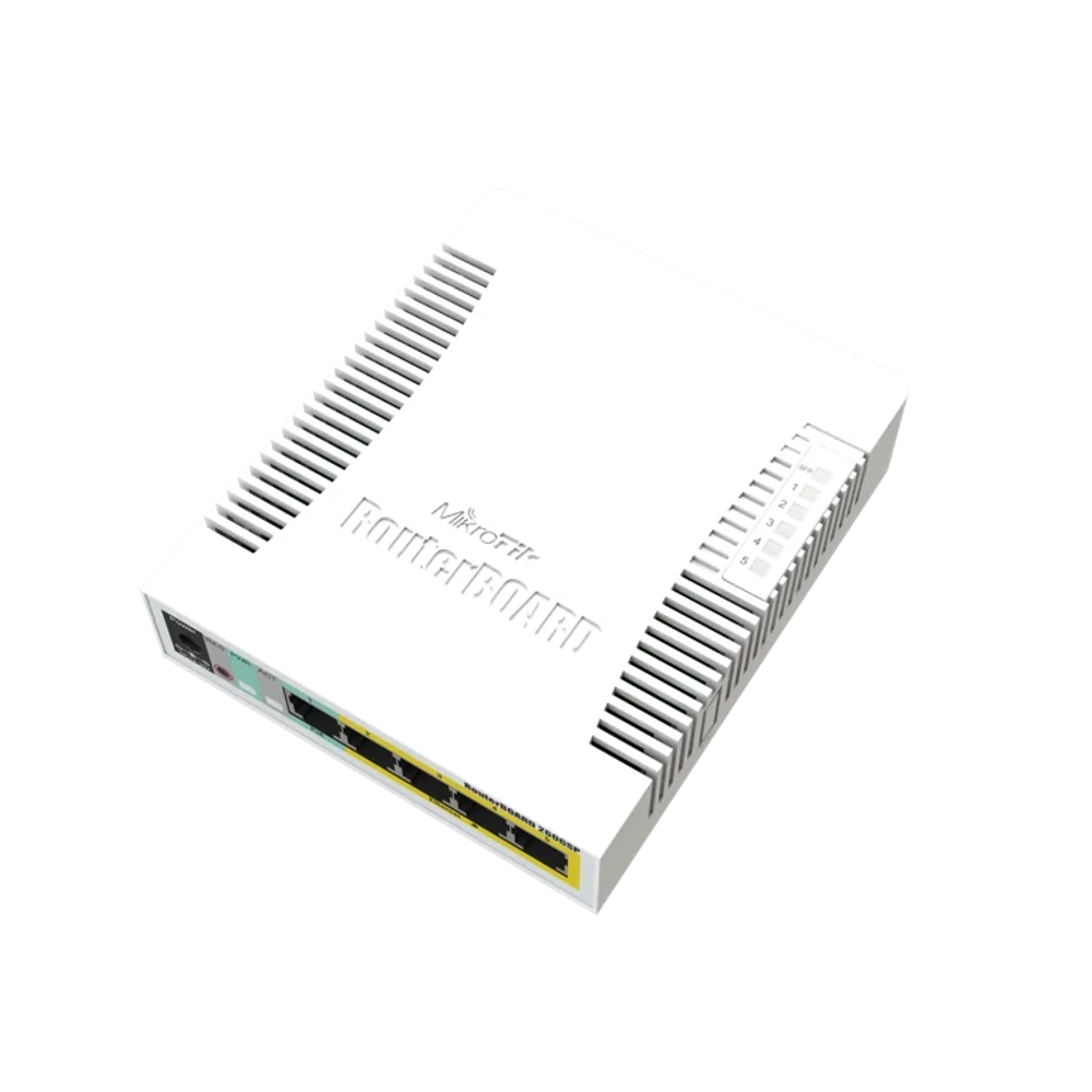 MikroTik CSS106-1G-4P-1S Коммутатор с SFP и PoE