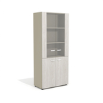 Шкаф для документов со стеклом НЬЮТОН (NEW.TONE)