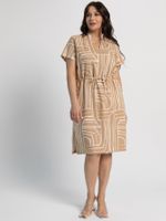 Платье льняное Лукерья (бежевое) П15938-1М LT Collection
