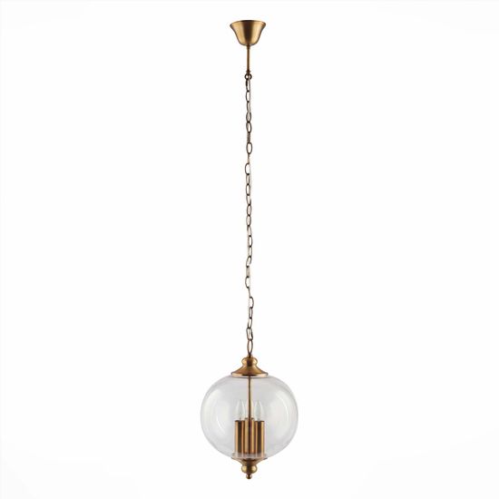 SL362.203.03 Светильник подвесной ST-Luce Золотистый/Прозрачный E14 3*60W LATERIA