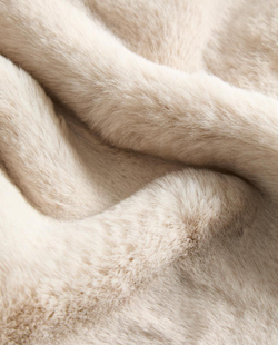 Zara Home - Меховой плед, бежевый, 140x190 см