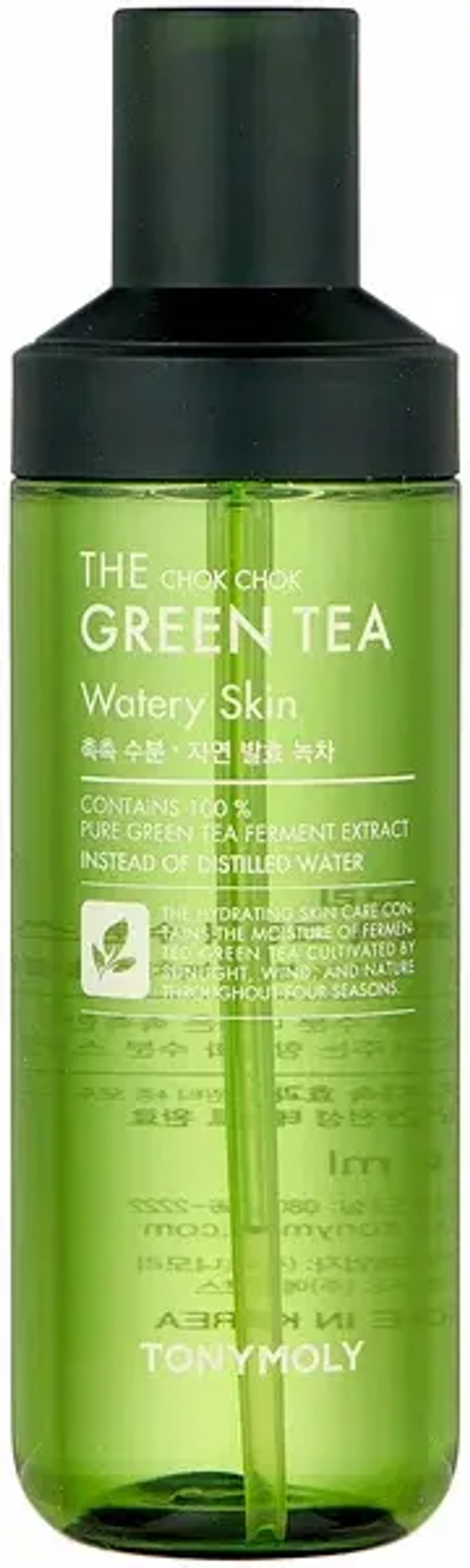TONYMOLY Увлажняющий тоник для лица с экстрактом зеленого чая THE CHOK CHOK GREEN TEA Watery Skin 180 мл