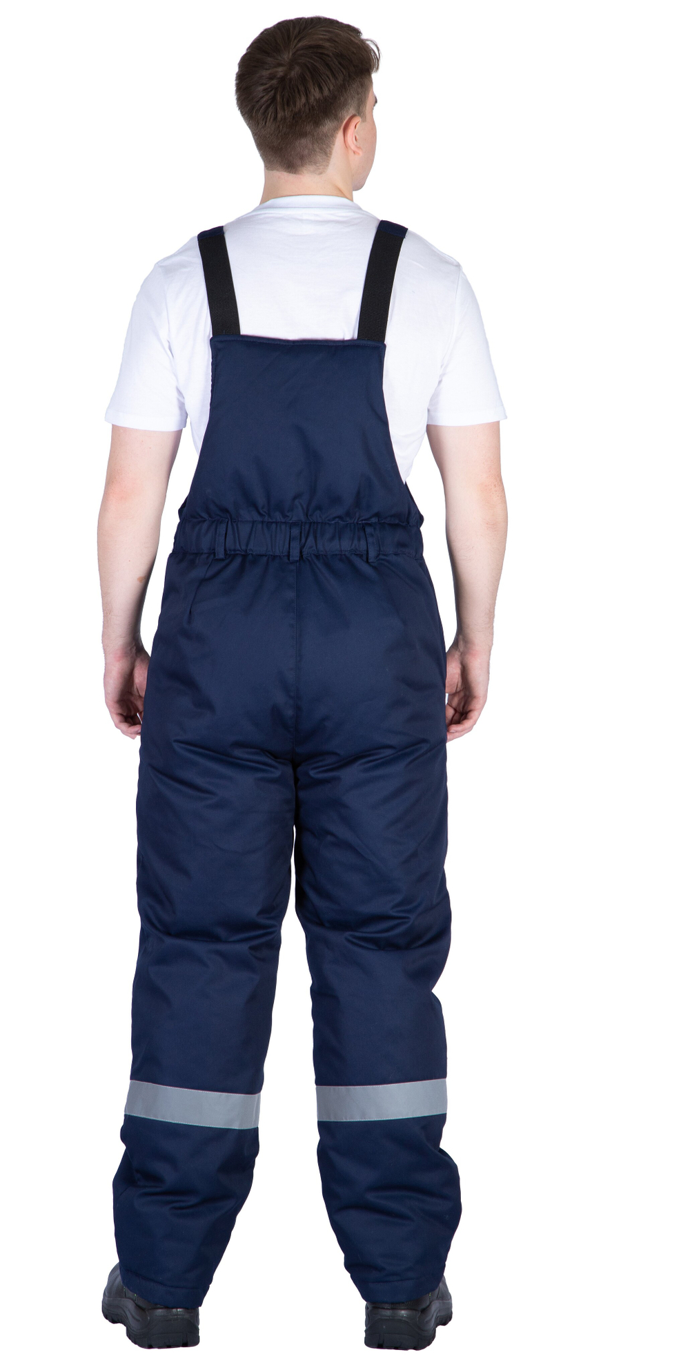 Костюм зимний "Байкит" с полукомбинезоном, т.синий/серый