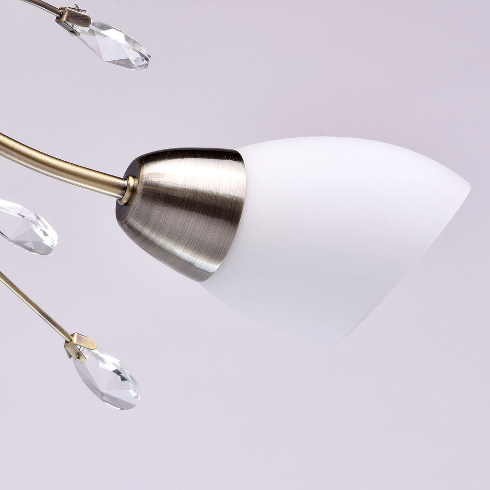 Люстра MW-Light Нежность Для низких потолков. Гостиная, зал, стальня