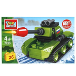 Конструктор пластмассовый 26эл. "Танк" 7223-JS (Город мастеров)