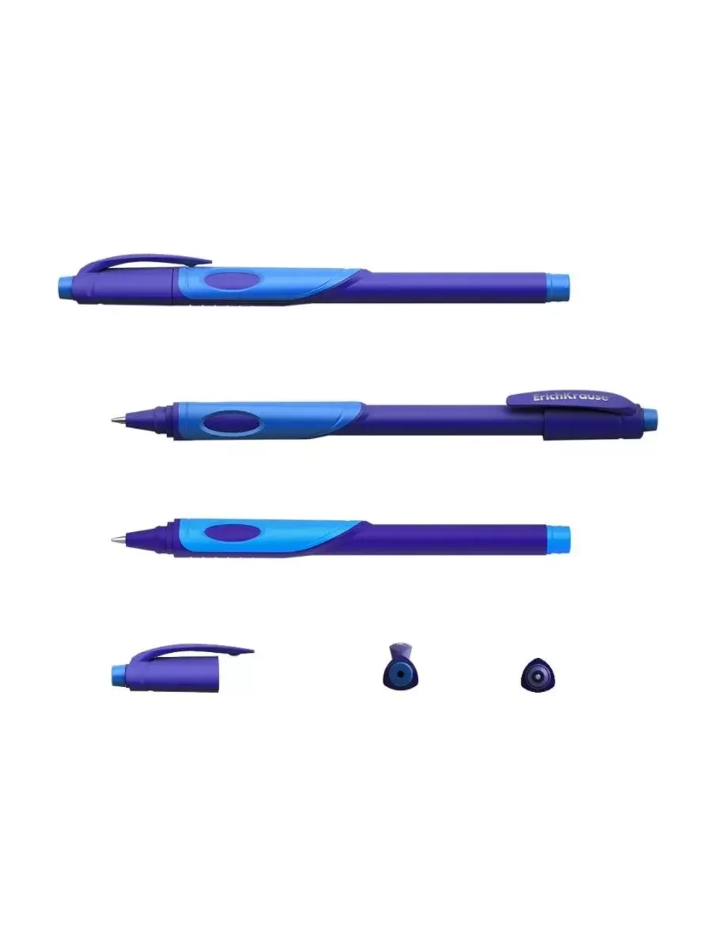 Ручка шариковая Ultra Glide ErgoLine Kids, синяя, 5 шт.