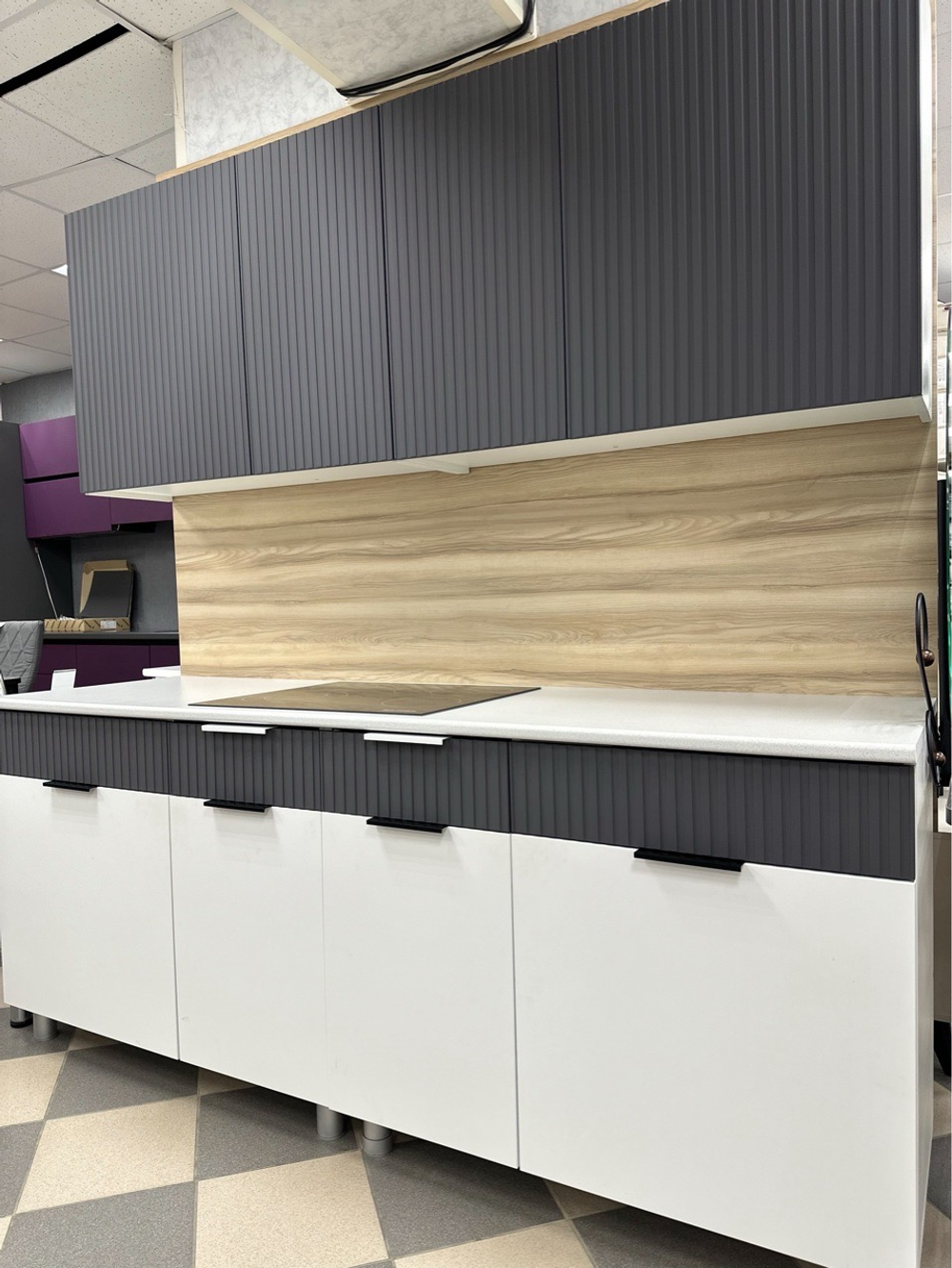 Кухня «София» Графит / Бланж 200 см