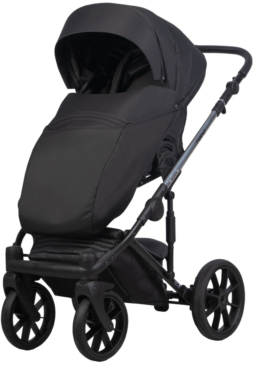 Детская коляска Riko Nano Thermo 3 в 1 с автокреслом Rant Cruise Grey 13 Black (черный)