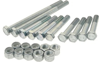 Комплект Болты реактивных тяг (в сборе) 2121НИВА (к-т) (ОАО «Рипус») (гайки с капроном) Е149