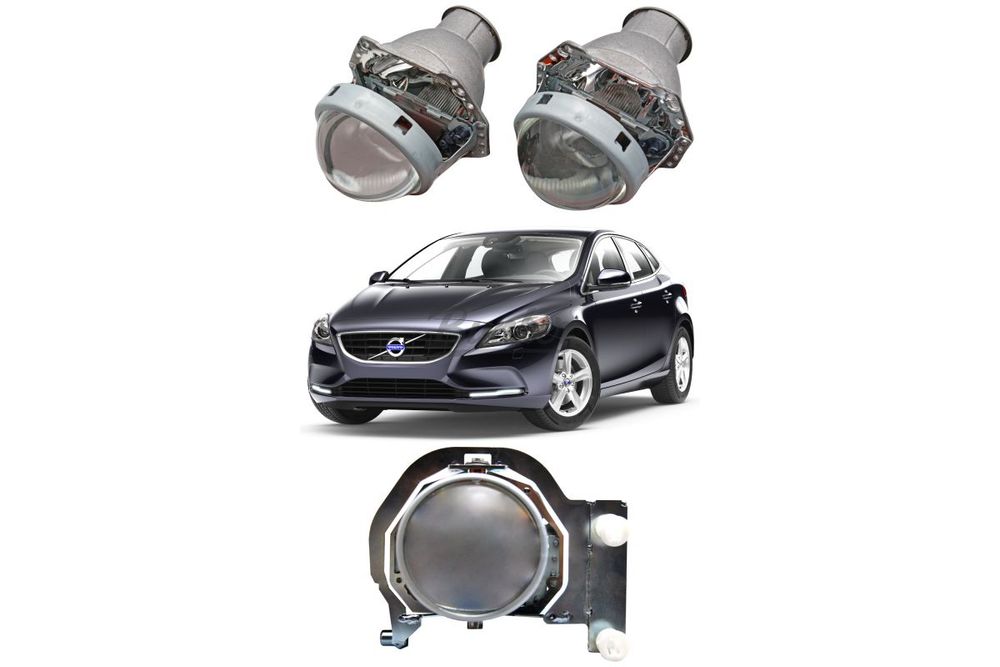 Готовый комплект для замены штатных линз ZKW с AFS Volvo V40 II дорестайлинг 2012-2016