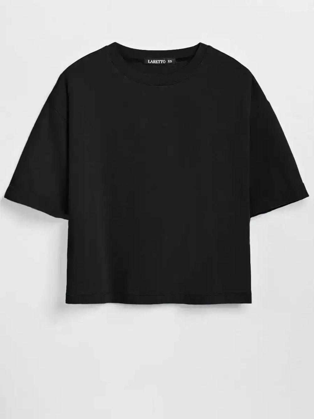 Футболка укороченная оверсайз кроп топ