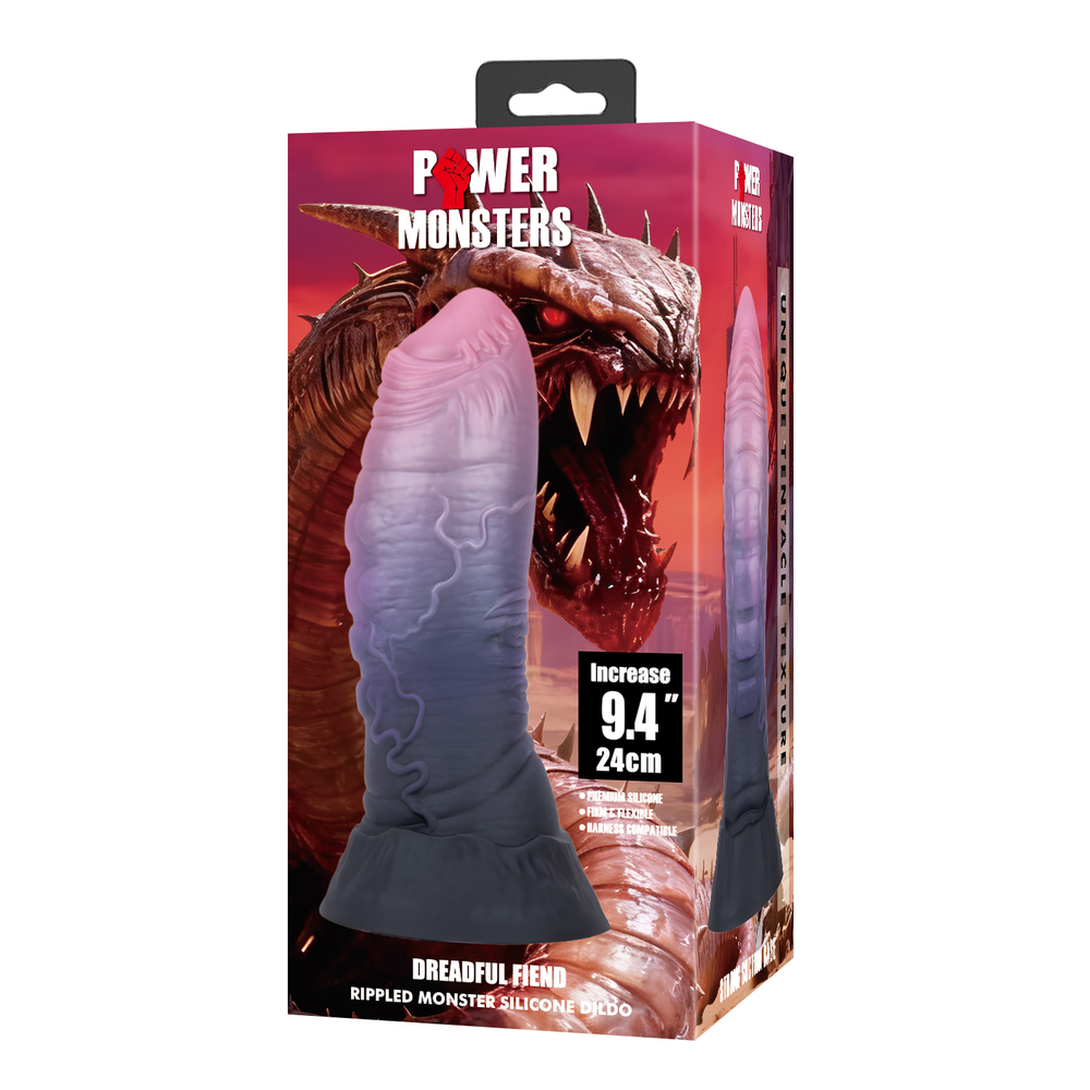 Power Monsters Dreadful Fiend - фаллоимитатор на присоске, 24 см